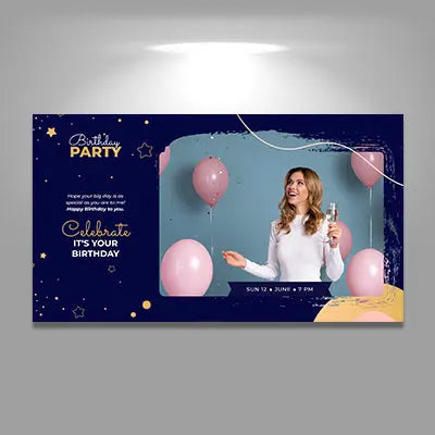 Personalized Custom Birthday Vinyl Banner Printing Indoor or Outdoor use Printed Business Event Birthday Party Large Custom Vinyl Banner for Party Decoration Image Matters Group