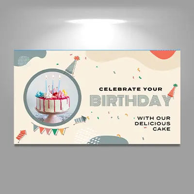Personalized Custom Birthday Vinyl Banner Printing Indoor or Outdoor use Printed Business Event Birthday Party Large Custom Vinyl Banner for Party Decoration Image Matters Group