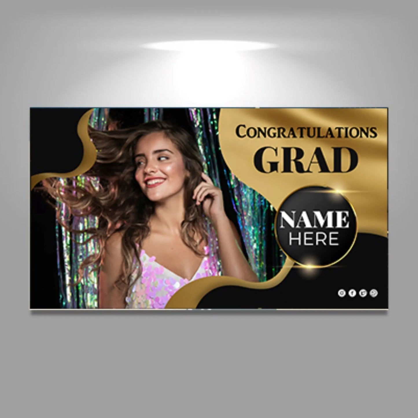Custom Graduations Banners 3 x 6 feet, personalized grad banner, custom grad banner, custom senior banners, Vinyl Graduation Banner, Image Matters Group