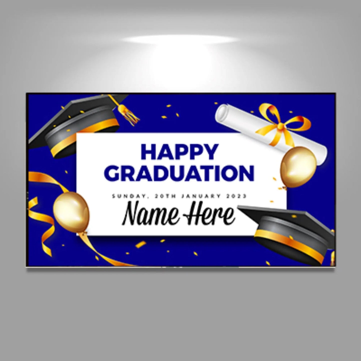 Custom Graduations Banners 3 x 6 feet, personalized grad banner, custom grad banner, custom senior banners, Vinyl Graduation Banner, Image Matters Group