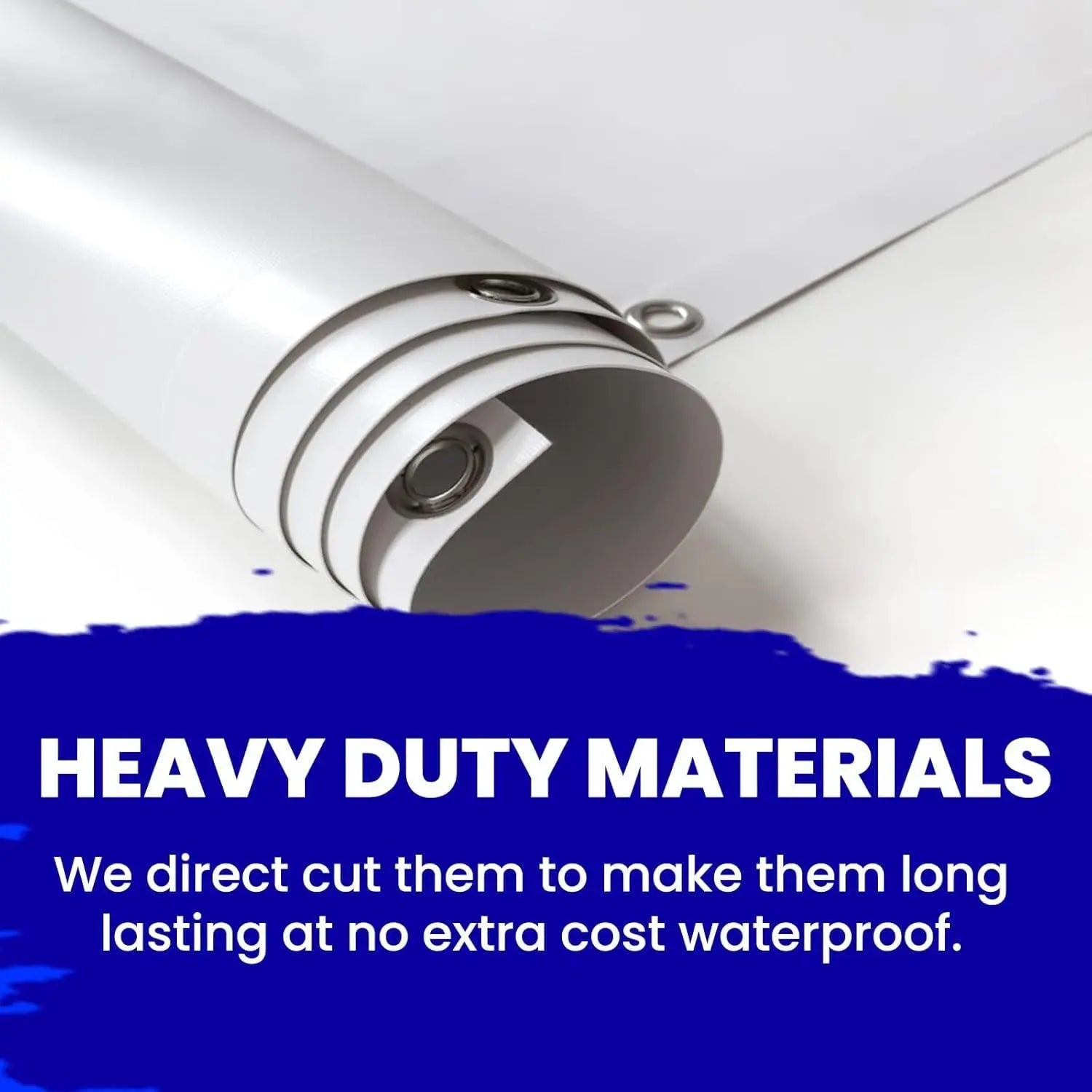 Blank Vinyl Plain Banner Waterproof better than Polyester DIY PVC Flex Schools Home Office Store Advertising Indoor Outdoor (2X2 feet (HXW)) Image Matters Group