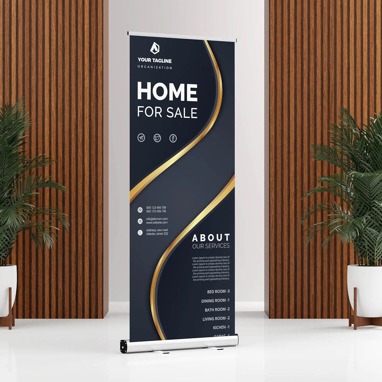 Wedding Retractable Banner Ready in 1 Day Roll Up Pull up Banner Custom logo Personalized Image Matters Group