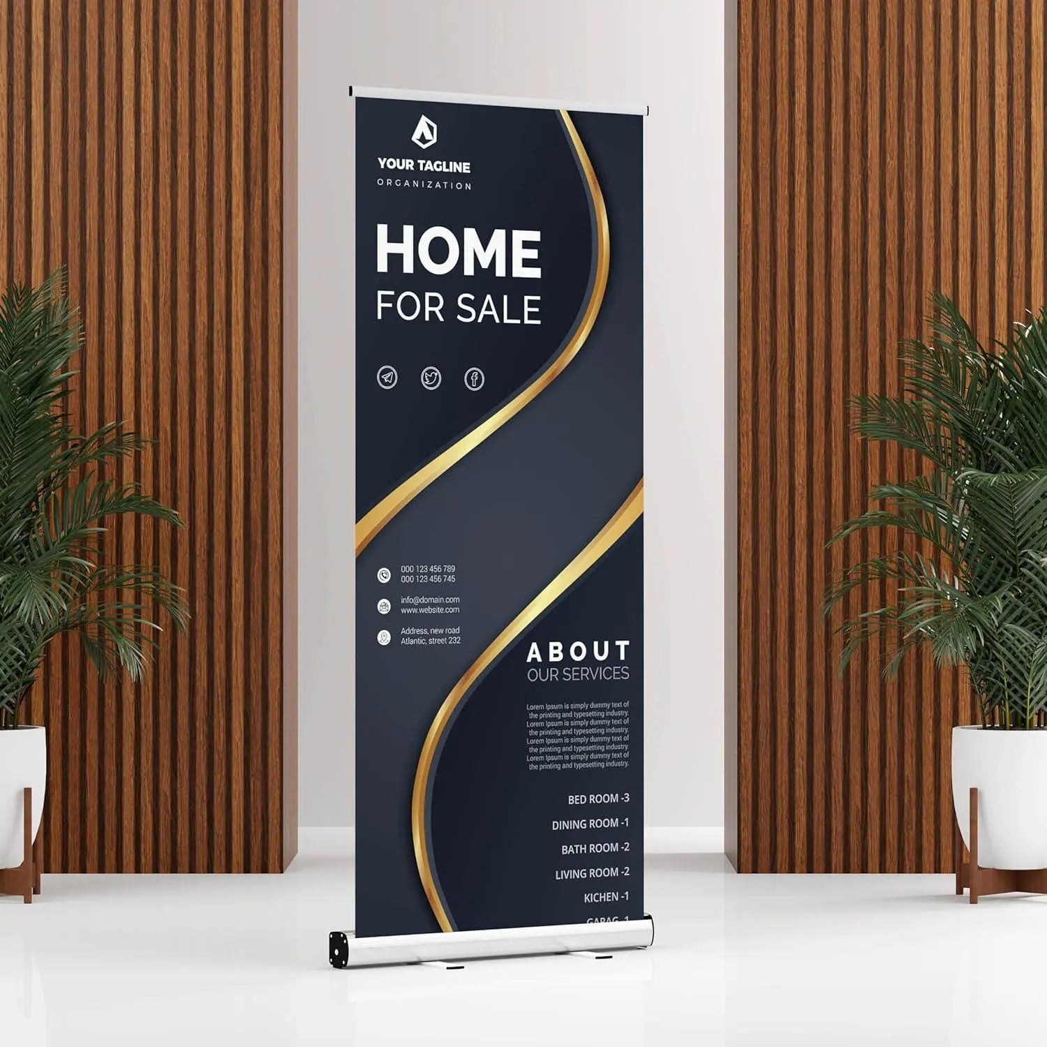 Wedding Retractable Banner Ready in 1 Day Roll Up Pull up Banner Custom logo Personalized Image Matters Group