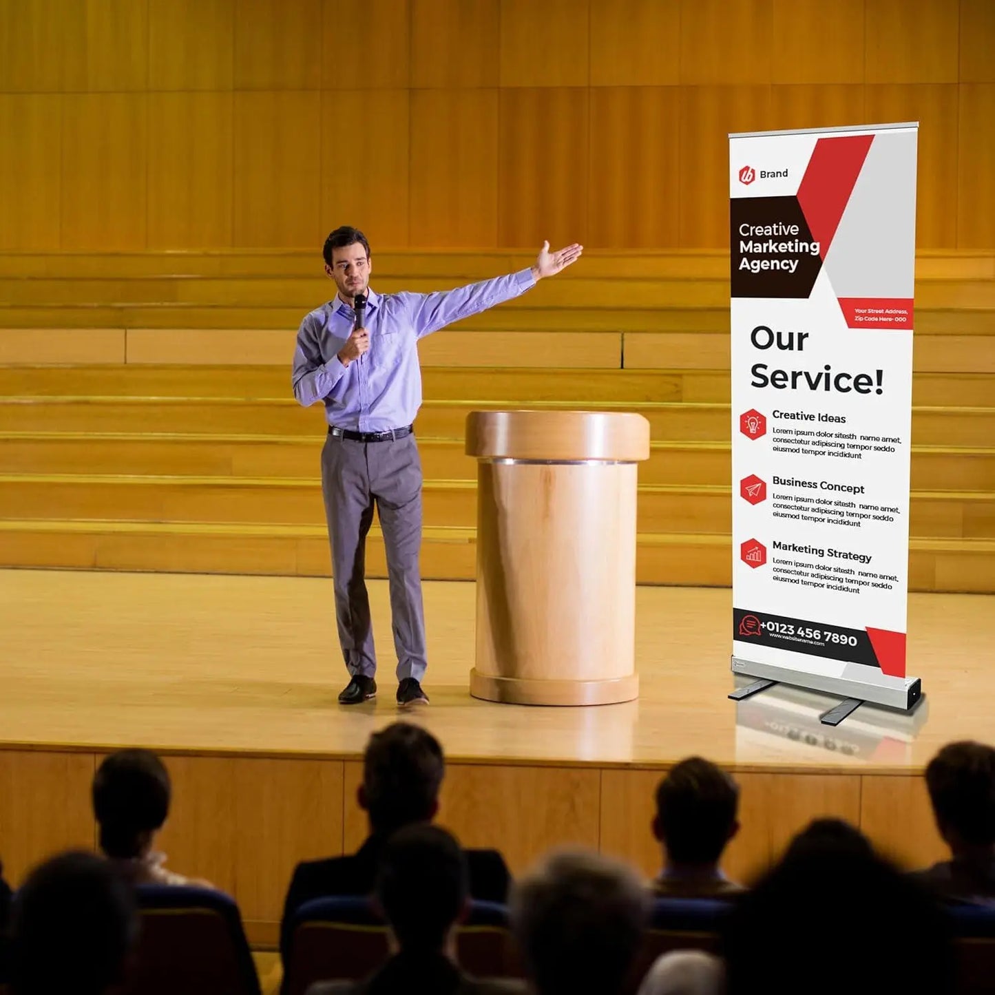 Wedding Retractable Banner Ready in 1 Day Roll Up Pull up Banner Custom logo Personalized Image Matters Group