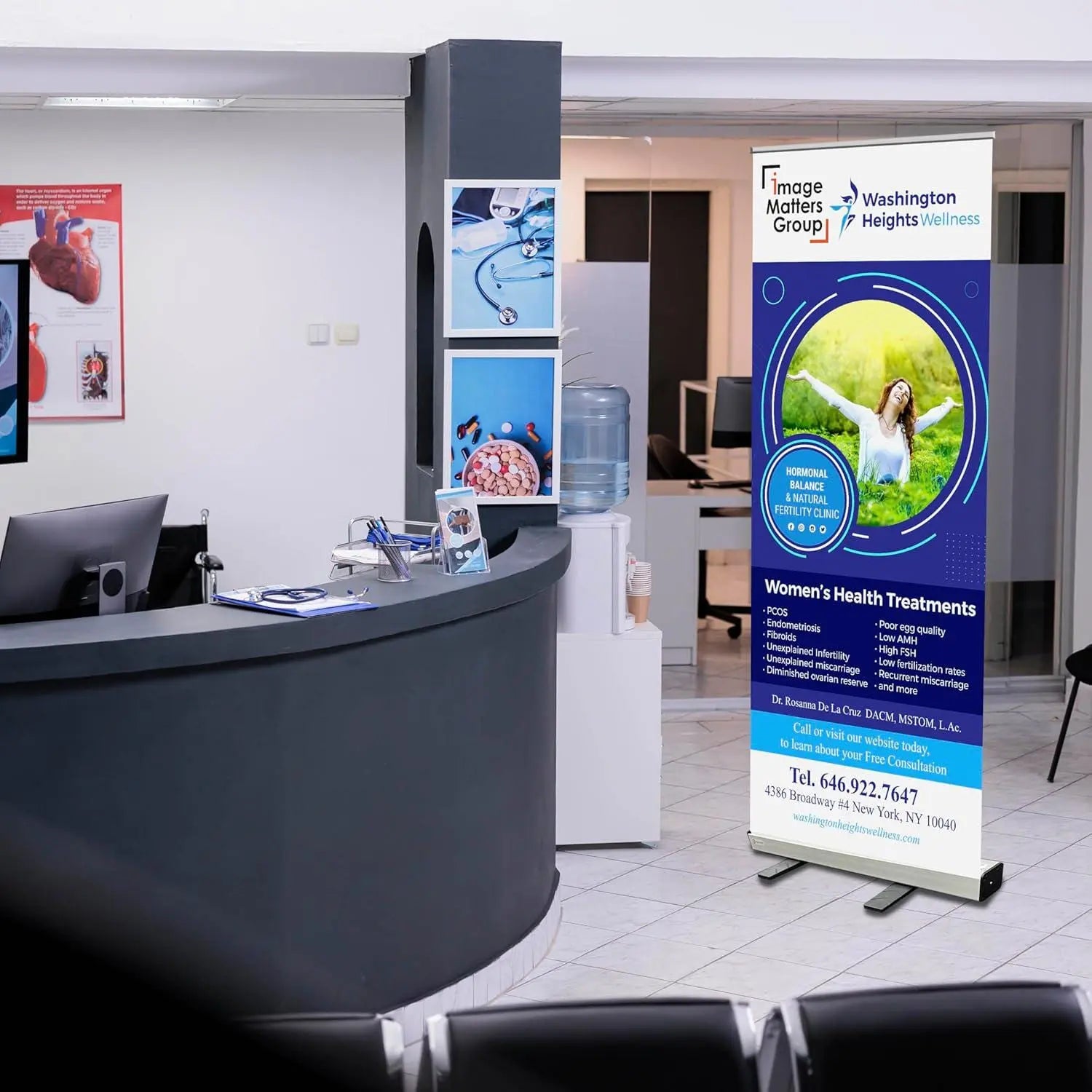 Wedding Retractable Banner Ready in 1 Day Roll Up Pull up Banner Custom logo Personalized Image Matters Group