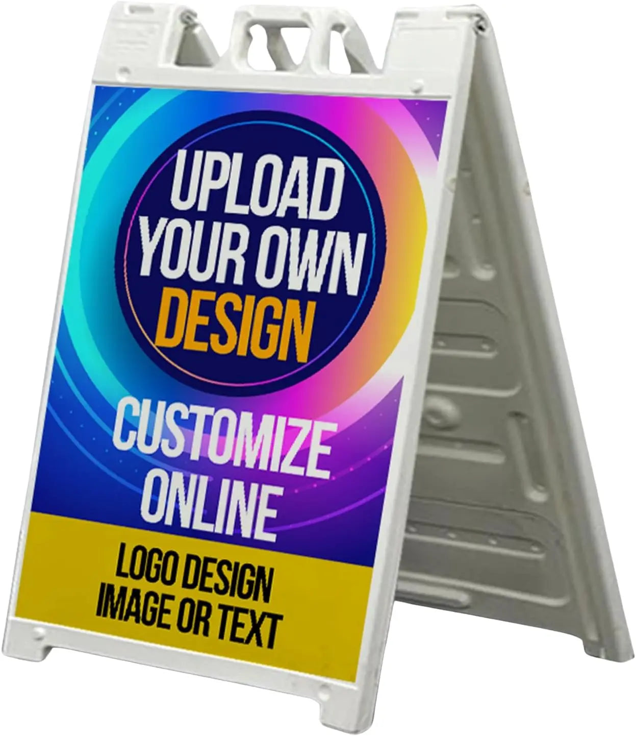 Customizable A-Frame Sign 24"x36" 2 sides READY IN 1 DAY Waterproof Signicade Sandwich Board for Sidewalks and Outdoor Advertising