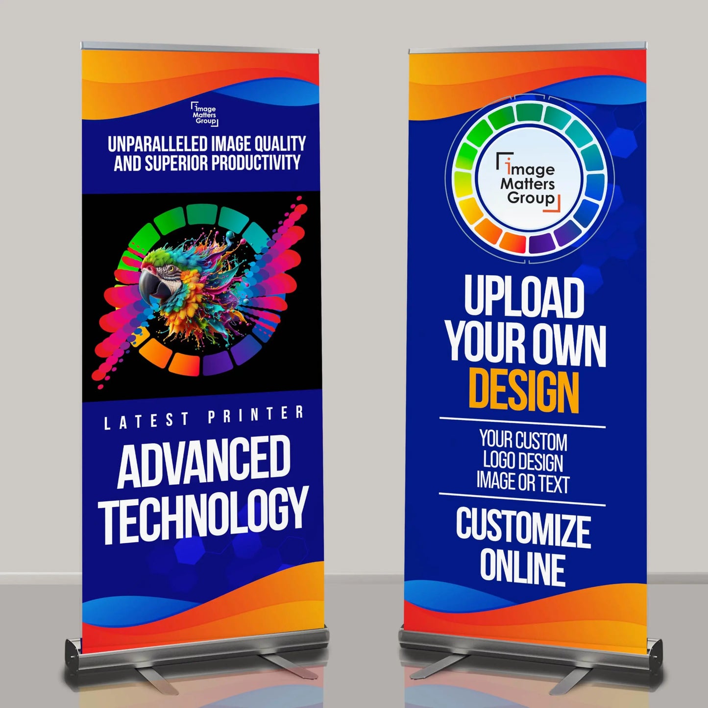 Custom Banner Retractable Banner 8x11 READY IN 24HRS Personalized Stand Roll Up with Travel Case for Business and Trade Shows (8x11 inches)