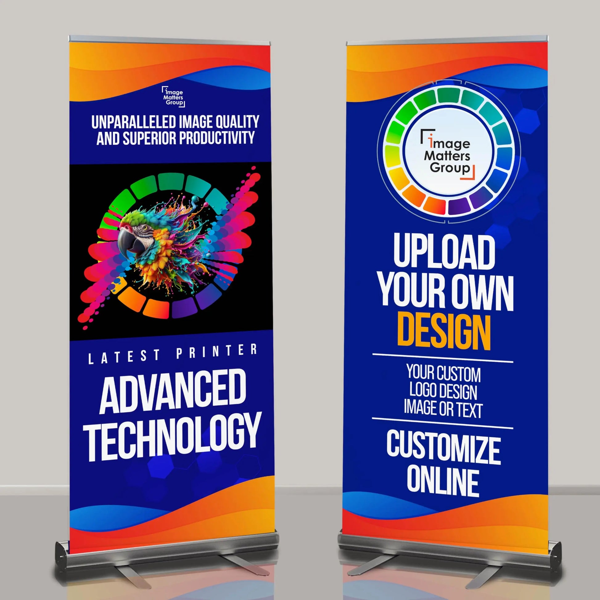 Custom Banner Retractable Banner 8x11 READY IN 24HRS Personalized Stand Roll Up with Travel Case for Business and Trade Shows (8x11 inches)