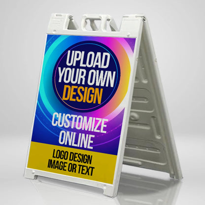Customizable A-Frame Sign 24"x36" 2 sides READY IN 1 DAY Signicade Waterproof Signicade Sandwich Board for Sidewalks and Outdoor Advertising Image Matters Group
