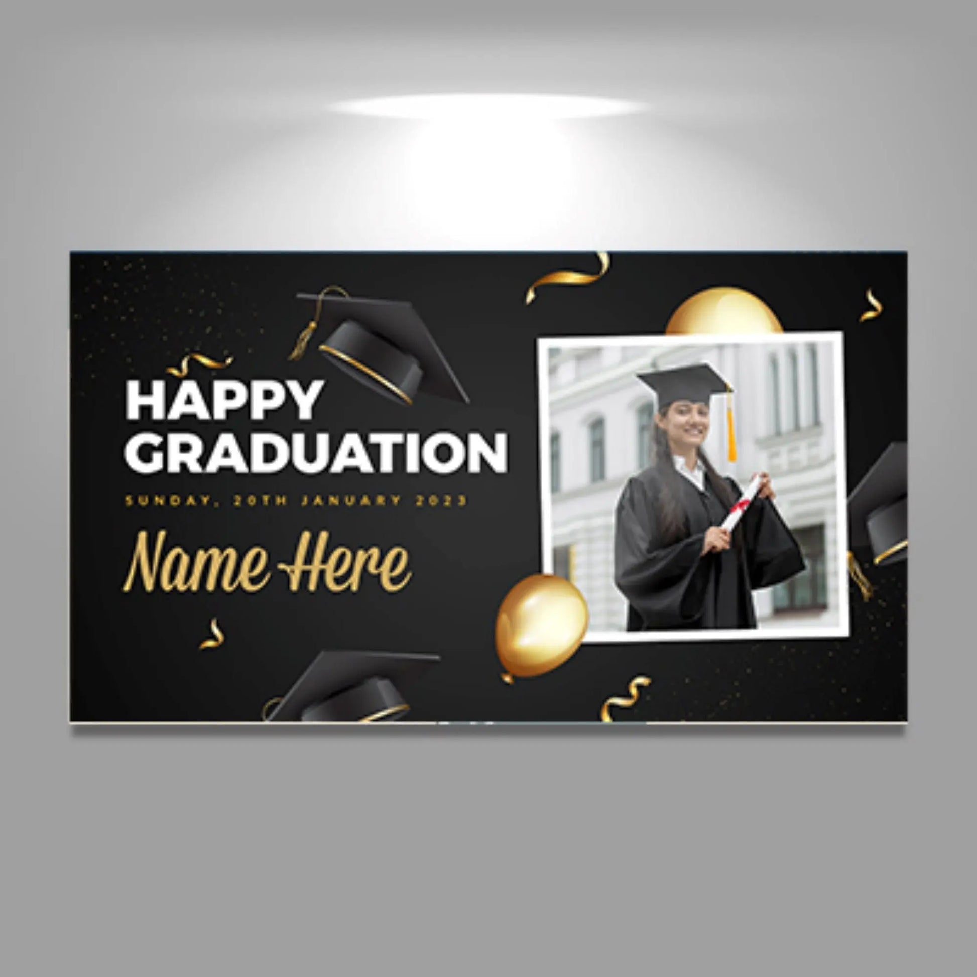 Custom Graduations Banners 3 x 6 feet, personalized grad banner, custom grad banner, custom senior banners, Vinyl Graduation Banner, Image Matters Group
