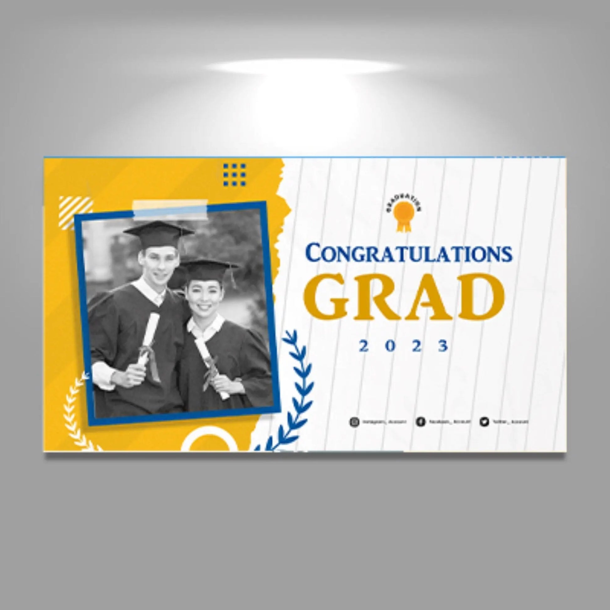 Custom Graduations Banners 3 x 6 feet, personalized grad banner, custom grad banner, custom senior banners, Vinyl Graduation Banner, Image Matters Group