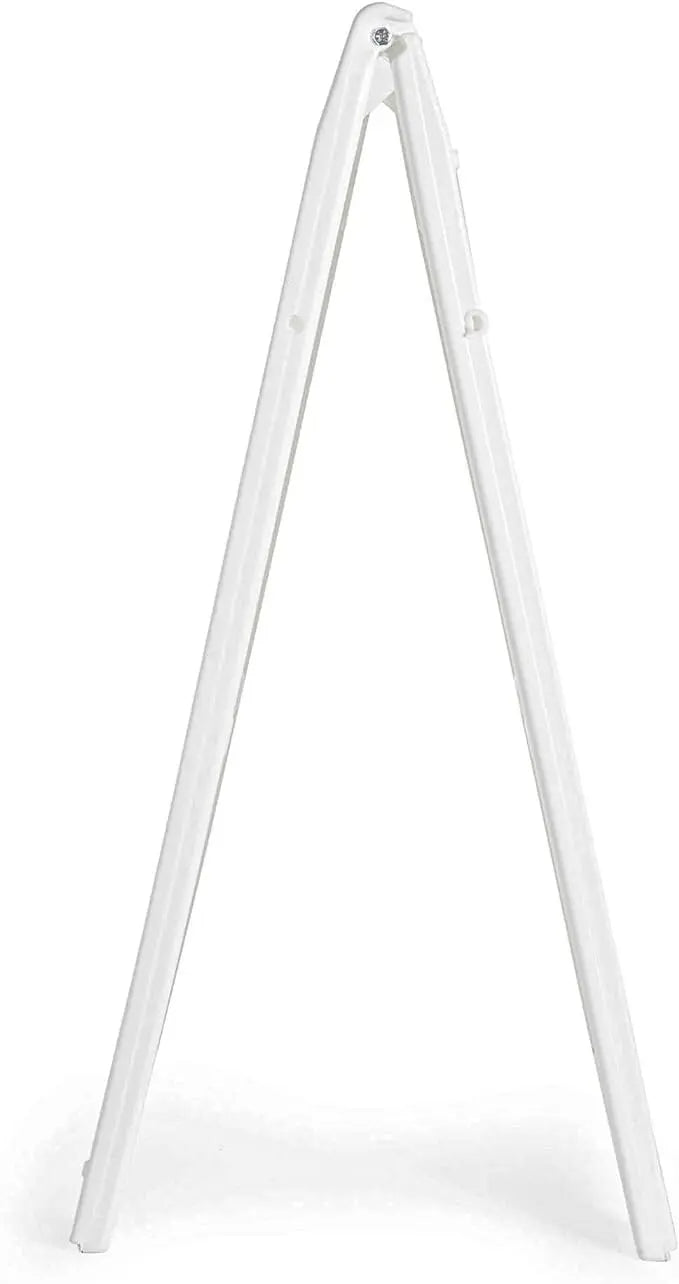 White Plasticade Signicade Standard 24x36  Only Frame, A Frame Sidewalk,  Curb Sign, Double Sided Display with Quick Change System. Image Matters Group