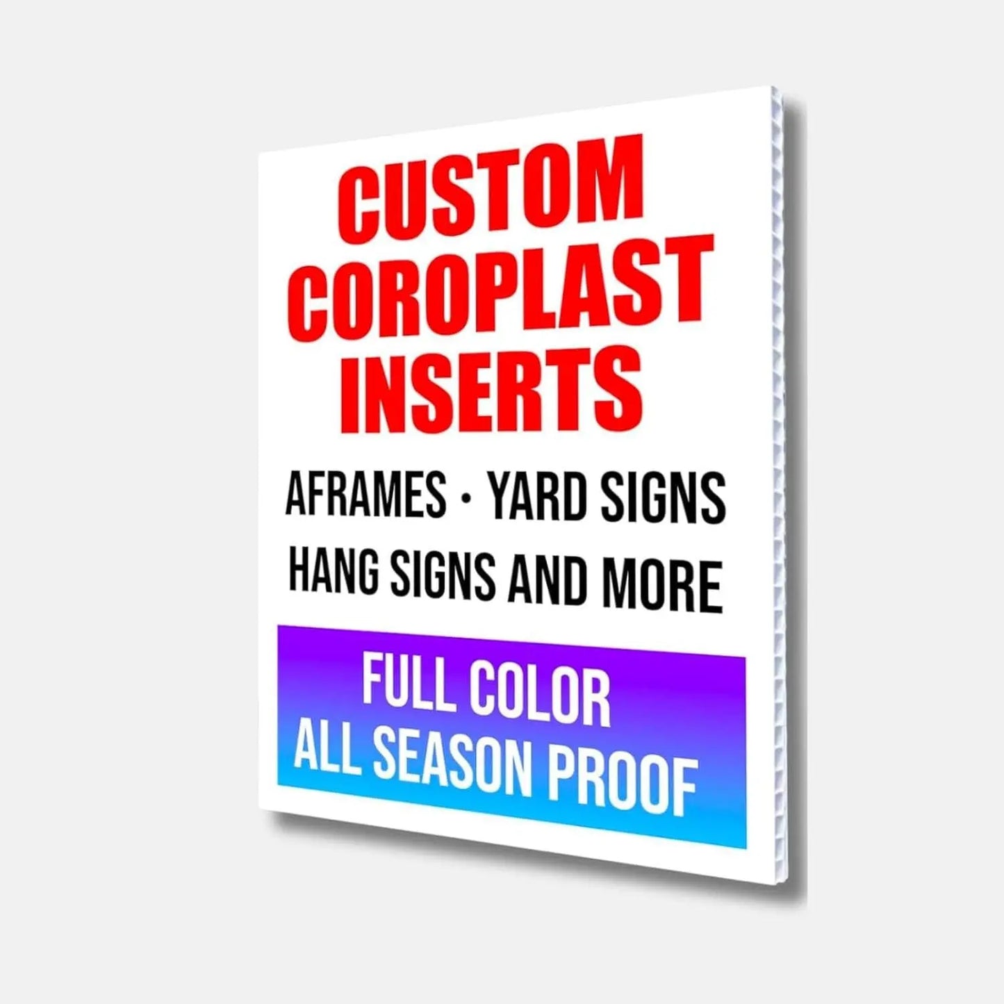 Custom 24x36"" Coroplast for A-Frame & Signicade Sign Insert - Ready in One Day Image Matters Group