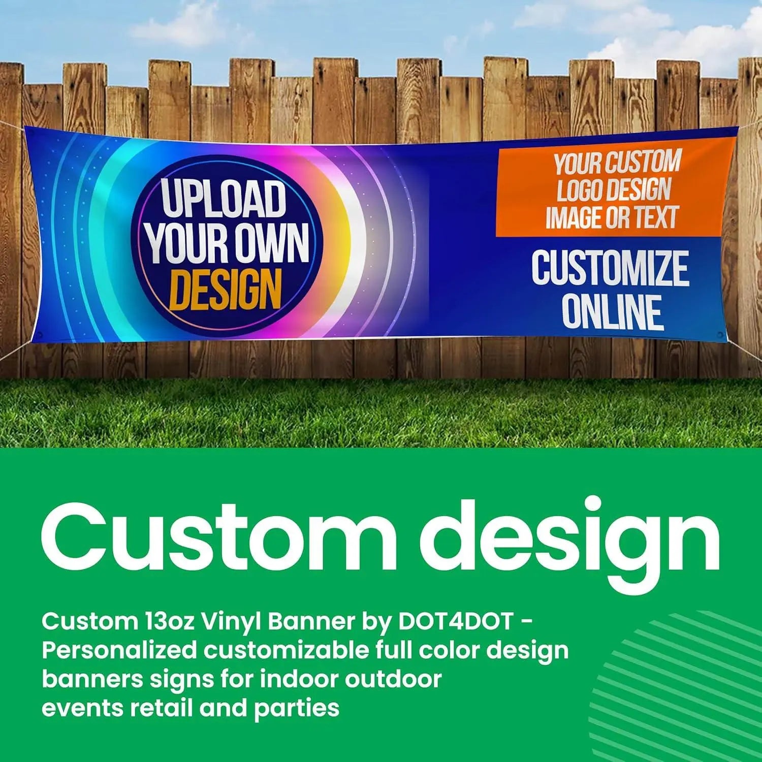 READY IN 1 DAY Custom Banner Design & Print your Image Personalized Banner Ads, Vinyl Customized Banner for Indoor Outdoors Image Matters Group