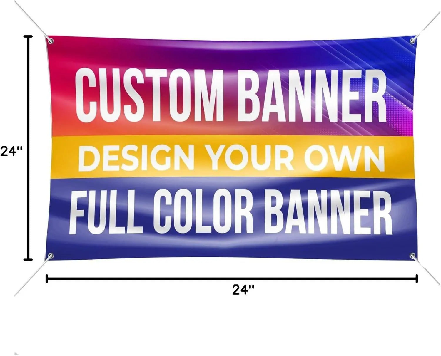 READY IN 1 DAY Custom Banner Design & Print your Image Personalized Banner Ads, Vinyl Customized Banner for Indoor Outdoors Image Matters Group