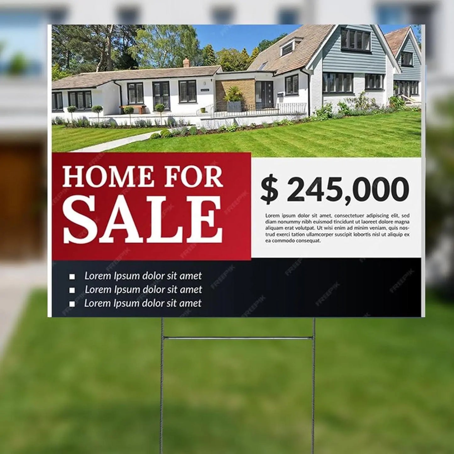 Generic 10pc 12x18"" Custom Yard Sign for Business and Trade Shows Advertising Image Matters Group