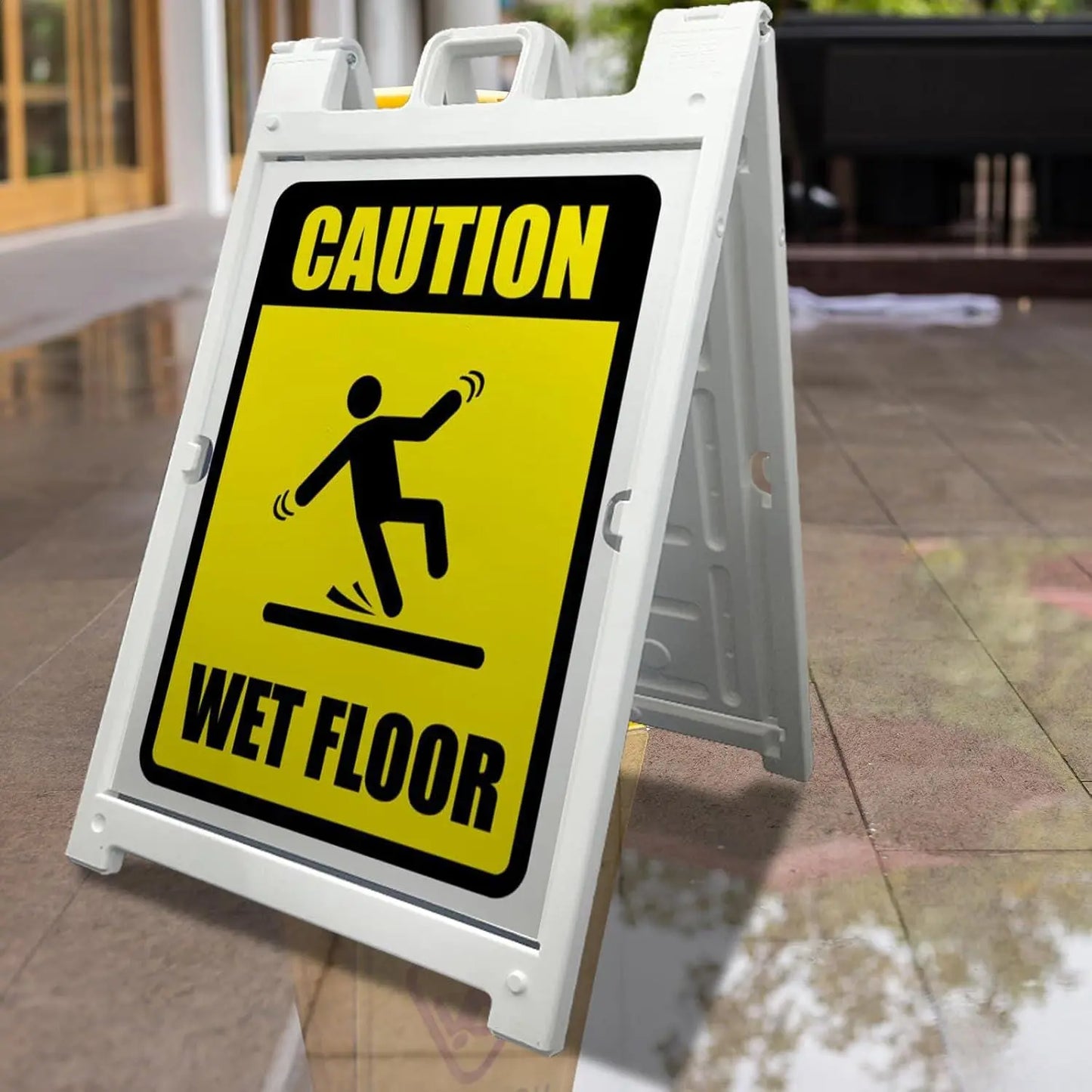 Customizable A-Frame Sign 24"x36" 2 sides in white  READY IN 1 DAY Waterproof Signicade Sandwich Board for Sidewalks and Outdoor Advertising Image Matters Group