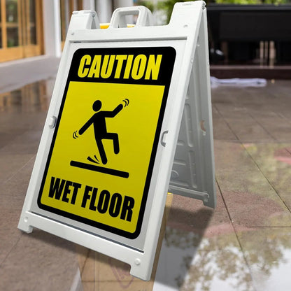 Customizable A-Frame Sign 24"x36" 2 sides in white  READY IN 1 DAY Waterproof Signicade Sandwich Board for Sidewalks and Outdoor Advertising Image Matters Group