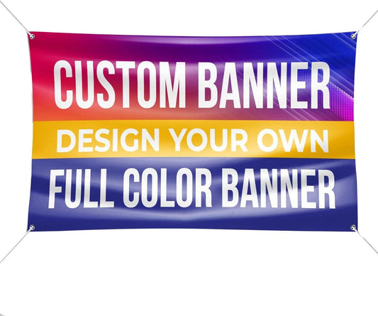 READY IN 1 DAY Custom Banner Design & Print your Image Personalized Banner Ads, Vinyl Customized Banner for Indoor Outdoors Image Matters Group